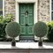 2.5ft Boxwood Ball Topiary Tree in Black Planter Pot, Floral Home by Artificial Flowers